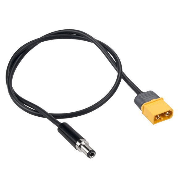 RJXHOBBY XT60 Male Bullet Connector to Male DC 5.5mmX2.1mm DC5521 Rubber Power Cable for T12 Electric Soldering Iron