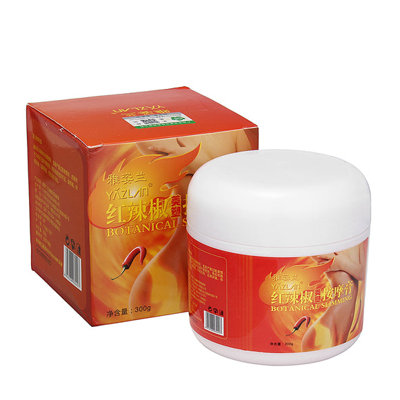 300g Red Chili Slimming Cream Portable Body Waist Slimming Gel Fat Burner Anti-Cellulite Cream