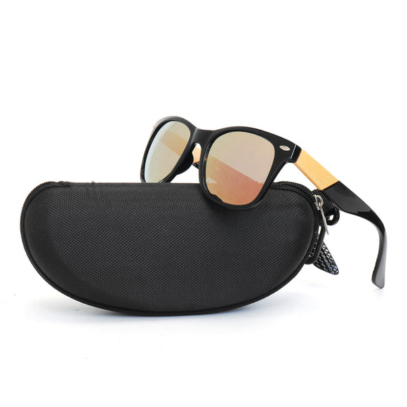 UV400 Reflective Color Film Polarized Sunglasses Unisex Retro Sunglasses