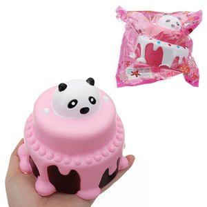Bear Head Cake Squishy 11*11.5CM Slow Rising With Packaging Collection Gift Soft Toy