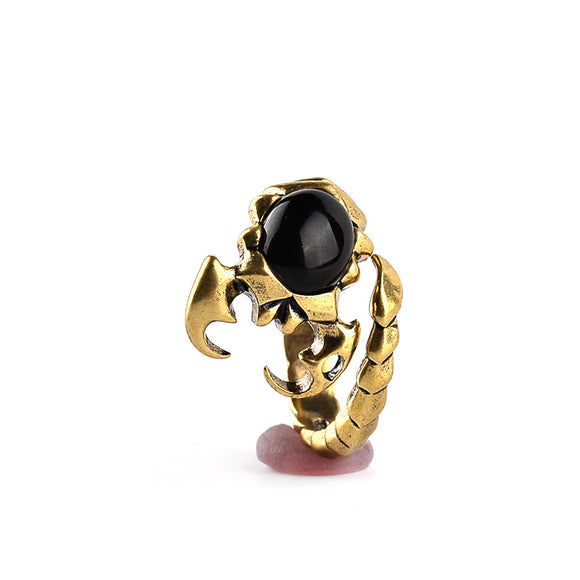 Fashion Personality Ring Zinc Alloy Scorpion Shape Ring for Men Gift