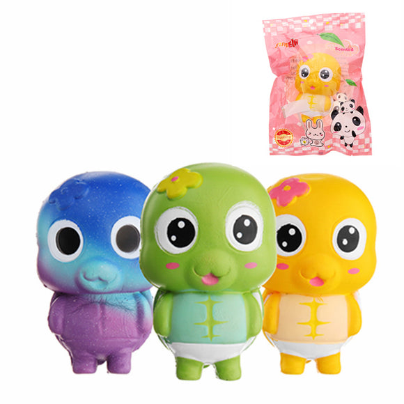 Simela Squishy Turtle Tortoise Slow Rising 11cm Cute Soft Gift Collection Toy With Packing