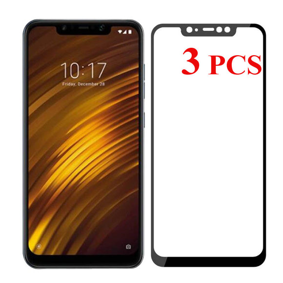 3PCS Bakeey Anti-explosion 9H Tempered Glass Screen Protector for Xiaomi Pocophone F1