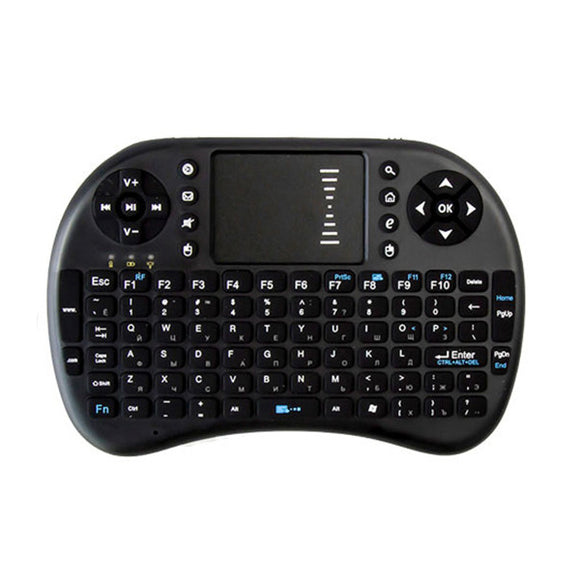 Ipazzport I8 2.4G Wireless Russian Version Rechargeable Mini Keyboard Touchpad Air Mouse