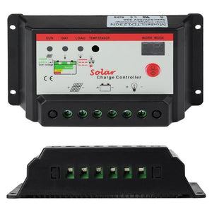Intelligent 12V 24V PWM Solar Panel Charge Controller Auto Battery Regulator 10A 20A for Optional