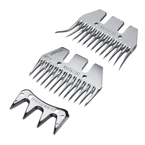 4/13 Tooth Sheep Goats Hair Clipper Blades Straight Curved Tooth For Electric Shavers Clippers