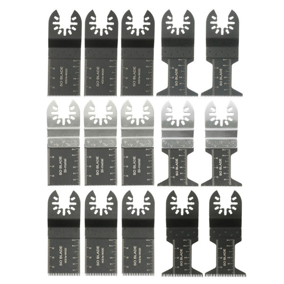 15Pcs Oscillating Multitool Saw Blades Multitool for Bosch Fein Multimaster Makita