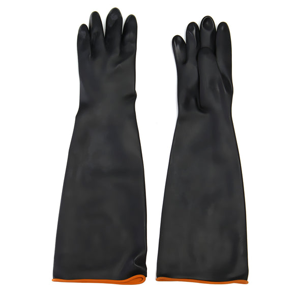 Latex Industrial Rubber Gloves Acid and Alkali Resistant Anti-corrosion Black Glove