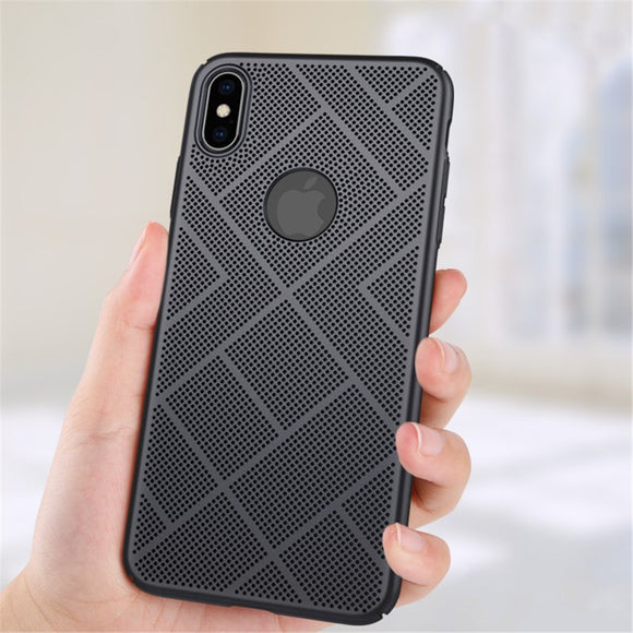 NILLKIN Ultra Thin Heat Dissipation Matte Hard PC Back Cover Protective Case for iPhone XS MAX