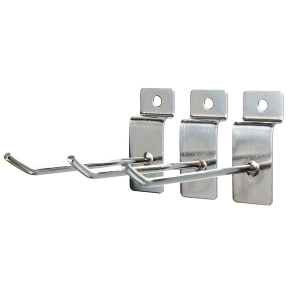 25pcs Slatwall Single Hook Pin Shop Display Fitting Prong Hanger 1003.2mm
