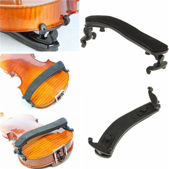 Soft Violin Shoulder Rest Adjustable Black Support For Violin 1/2 2/4