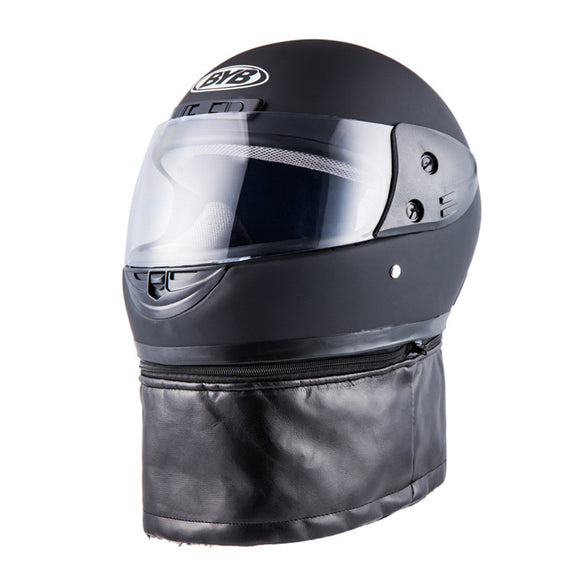 BYB Universal Motorcycle Full Face Helmet With Neck Protection Anti-fog Breathable