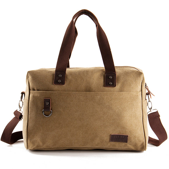 Big Capacity Travel Handbag Canvas Business Crossbody Bag For Men