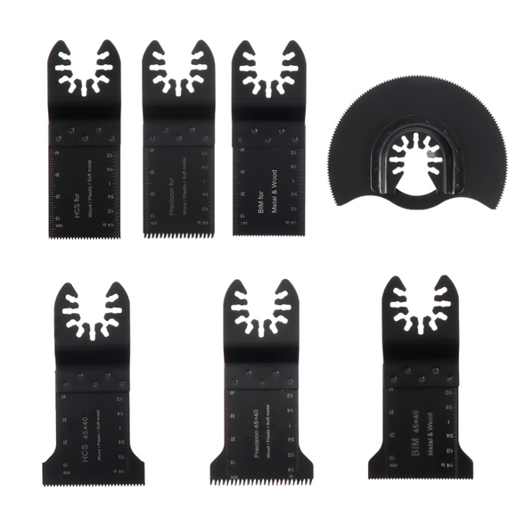 Drillpro 10PCS Multi Tool Oscillating Saw Blade Quick Release Saw Blades Kit for Metal Wood Plastic Cutting Oscillating Tools for Fein Multi Dremel