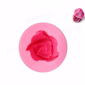 3D Rosebud Silicone Baking Mold Chocolate Fondant Decorating Mould