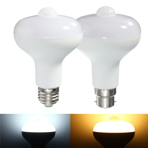 E27 B22 9W 18 SMD 5730 PIR Motion Sensor LED Light Stair Corridor Lamp Bulb AC85-265V