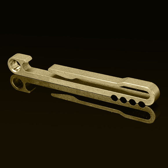 70mm Multifunction EDC Keychain Quickdraw Buckle Tool Stainless Steel / Brass with Bottle Opener