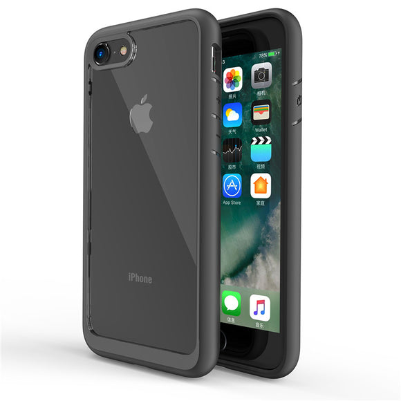 Bakeey Clear Transparent Hybrid Color Protective Case For iPhone 7/iPhone 8 Anti Fingerprint Anti Knock
