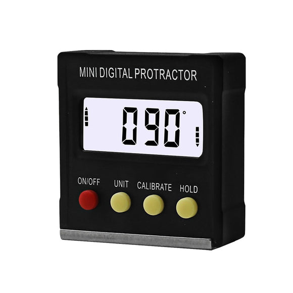 360 Degree Mini Digital Protractor Inclinometer Electronic Level Magnetic Box