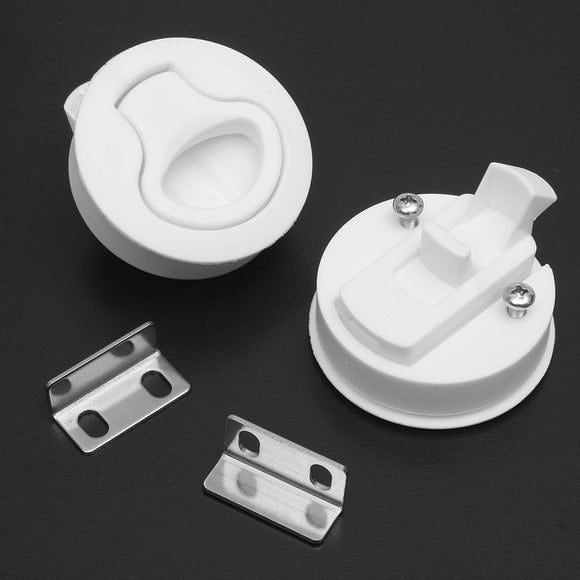 White Marine Boat 2inch Flush Slam Hatch Latch