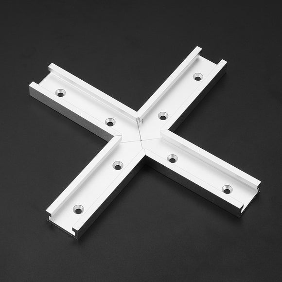 Machifit 200mm Cross T-track Connector Set 30 Type T-slot Miter Track Jig Fixture Slot Connector