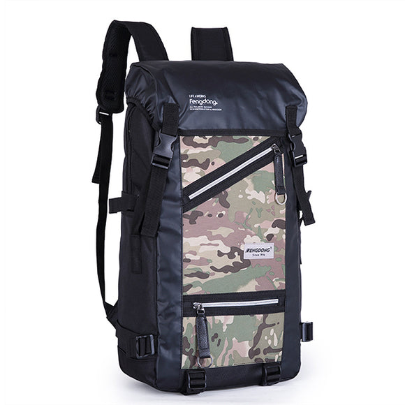 Men Large Capacity Travel Backpack Laptop Bag 35L Hiking Camping Bag Waterproof Backpack
