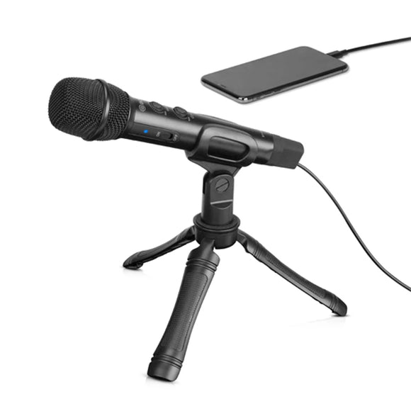 BOYA BY-HM2 Cardioid Handheld Microphone Gain Control for iPhone Android Type-C Tablet Computer PC USB Digital Condenser Mic Live Broadcast