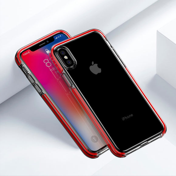 Bakeey Anti Knock Transparent Slim Soft TPU Composite TPE Protective Case for iPhone X