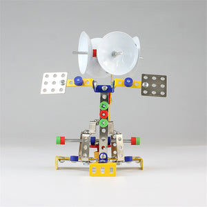 MoFun Metal Blocks Space Shuttle Receiving Station Model DIY Toys 126 PCS With Tools