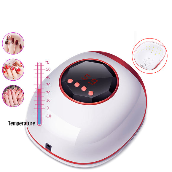 72W Nail Intelligent Induction Lamp Dryer 30 LEDs Sensing Painless Mode Manicure Led UV Lamp