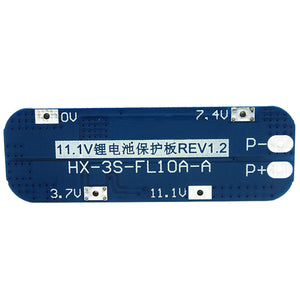 2pcs 3 String 11.1V 12V 12.6V Lithium Battery Protection Board with Overcharge and Short Circuit Function 10A Current Limit