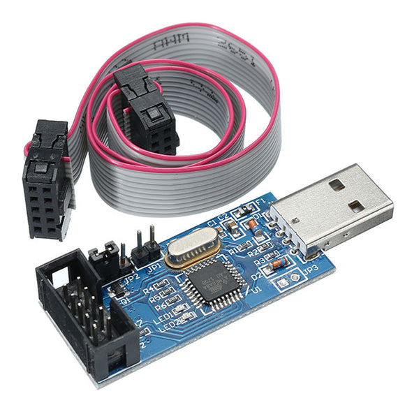 10pcs 3.3V / 5V USBASP USBISP AVR Programmer Downloader ATMEGA8 ATMEGA128 With Download Cable