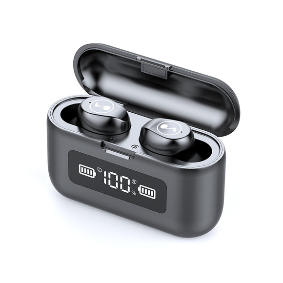 Bakeey F9 Stereo HiFi TWS Earbuds bluetooth 5.0 Smart Touch Digital Display Binaural Call Earphone Music Headphones with Charging Box