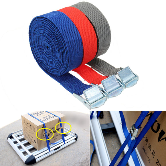 250kg Bearing Polyester Fiber Binding Belt Multifunction Car Travel Fishing Luggage Binding Belt