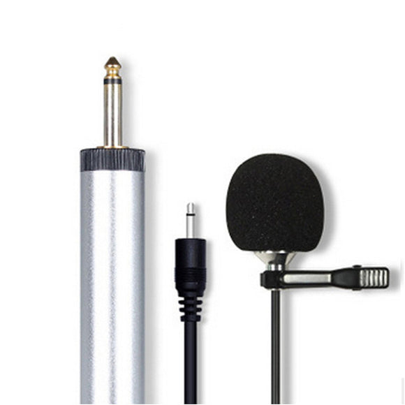 LEORY S318 Mini Condenser Lapel Microphone Clip-on Microphone For Musical Instrument