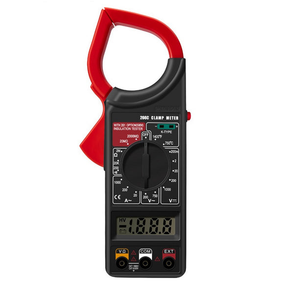 ANENG 266C Digital Current Clamp Meter Buzzer Data Hold Non-contact True RMS AC/DC Multimeter Professional Ohm Ammeter tester