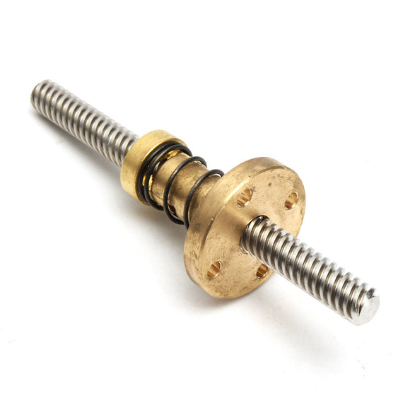 Machifit T8 100mm 8mm Lead Screw with Anti-Backlash Nut CNC Parts