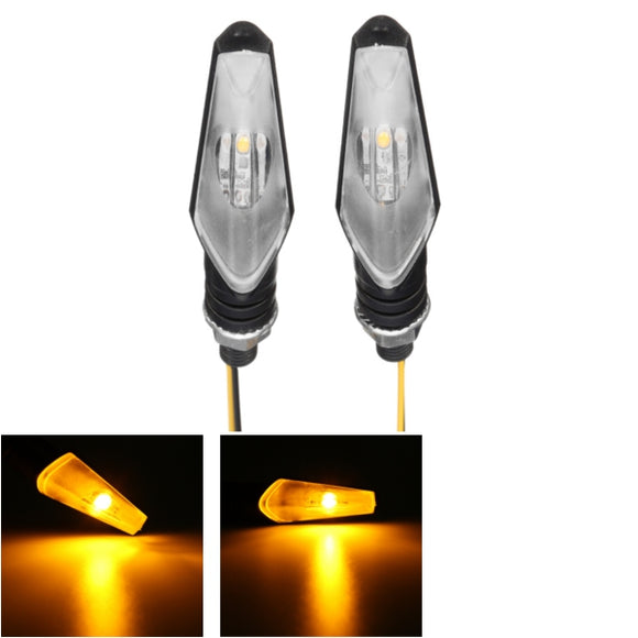 12V Pair Universal LED Motorcycle Turn Signal Indicator Blinker Light For Honda/Suzuki