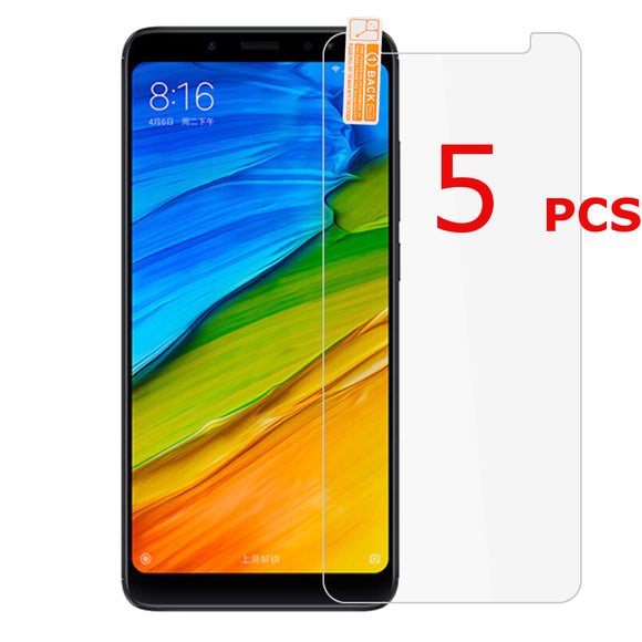 5 PCS Bakeey Anti-Explosion Tempered Glass Screen Protector For Xiaomi Redmi Note 5 / Redmi Note 5 PRO