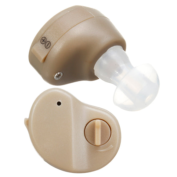 1/2Pcs Portable Digital Hearing Aid Enhancer Mini In-Ear Sound Voice Amplifier