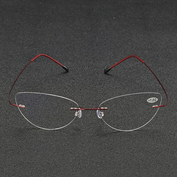BRAODISION Presbyopic Reading Glasses Flexible Titanium Frame HD Coated Resin Lens