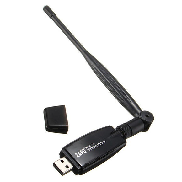300Mbps Wireless USB WiFi Network Card LAN Adapter Dongle PC Laptop With Antenna