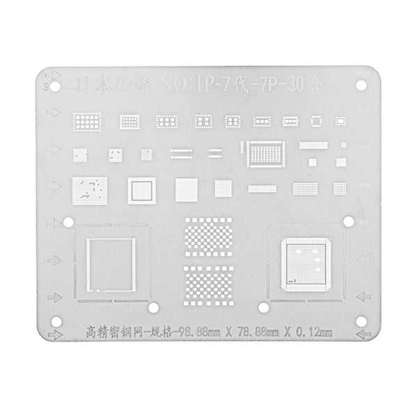 Japan Steel Phone Logic Board BGA Repair Stencil Tool for iPhone 7 7P Motherboard IC Chip Ball Soldering