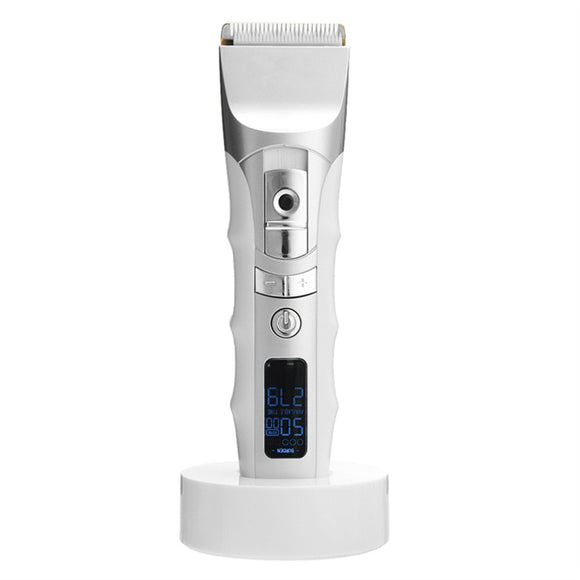 Global Voltage LCD Display Electric Hair Clipper Cordless Trimmer Rechargeable Men Barber