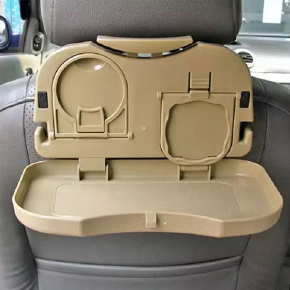 Car Meal Plate Cup Holder Tray/Car Backseat Food Tray with Bottle Cup Holder