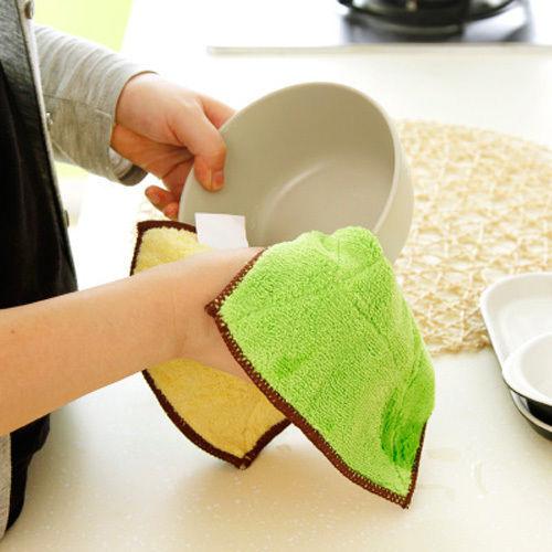 1Pc Two-Side Microfiber Cleaning Rags Cloths
