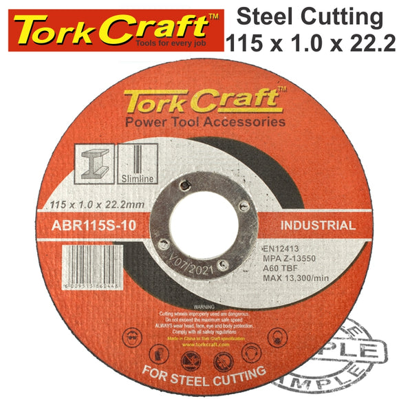 CUTTING DISC INDUSTRIAL METAL 115 x 1.0 x 22.2 MM