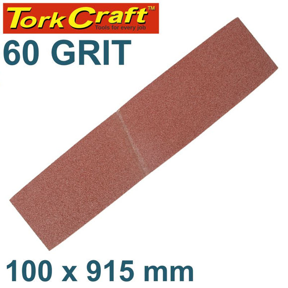 SANDING BELT 100 X 915MM 60 GRIT BULK