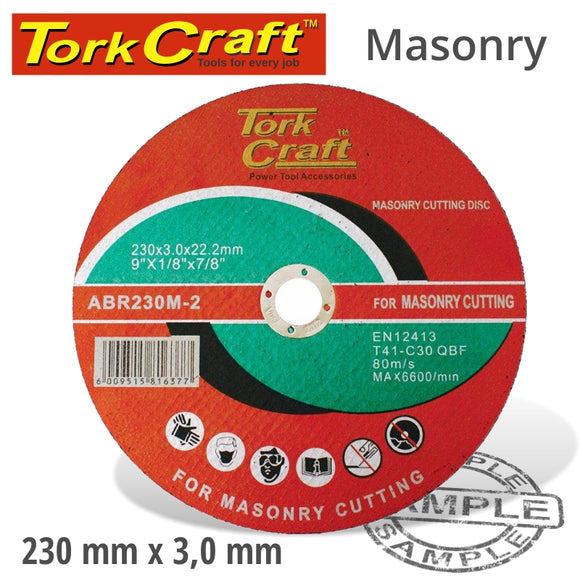 CUTTING DISC MASONRY 230 X 3.0 X 22.22MM