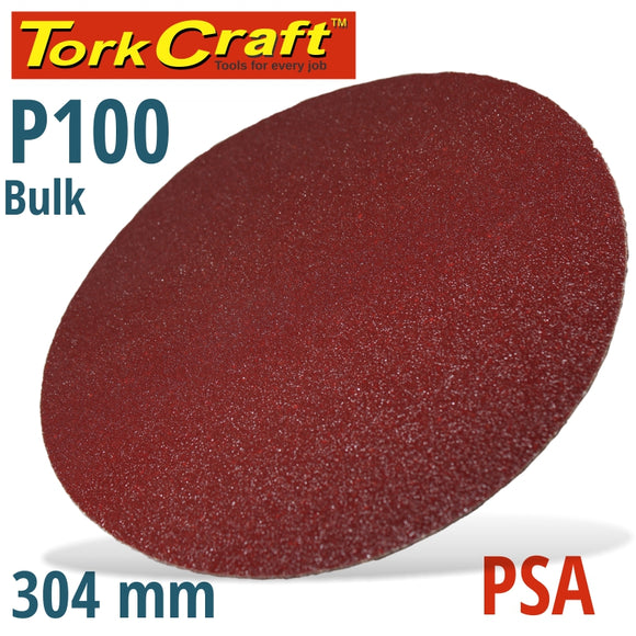 SANDING DISC PSA 304MM 100 GRIT NO HOLE BULK